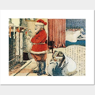 Santa visits Japan in 1914 Posters and Art